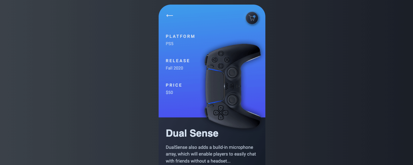 Product Page UI Design Mobile