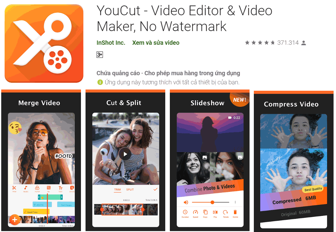 YoutCut - Ứng dụng chỉnh sửa video dành cho điện thoại